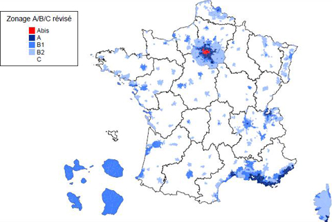 le nouveau zonage